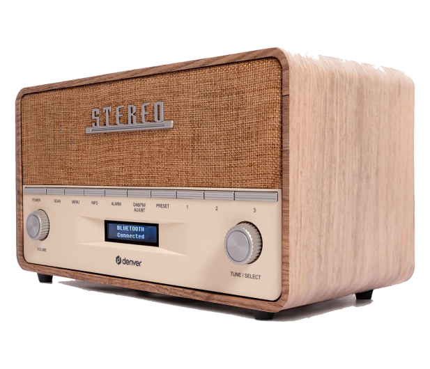 Denver Radio DAB+/FM Denver DAB-36LW z drewnianą obudową light wood - 1535067 - zdjęcie 5